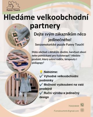 Máte obchod, fyzioterapeutické centrum nebo dětskou hernu? Naše senzomotorické puzzle skvěle doplní vaši nabídku! 🌿👣...